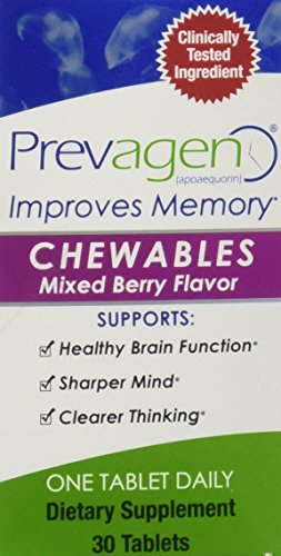 Prevagen Mixed Berry 10 mg Chewable Tablets, 30-Count Bottle Prevagen Mixed Berry 10 mg Chewable Tablets, 30-Count Bottle