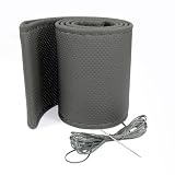 SIZE M MAN-MADE LEATHER CAR STEERING WHEEL COVER FOR PONTIAC PORSCHE MERCURY KIA by PH