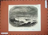 1865 SHIPS ASHORE BATTEN BAY PLYMOUTH SOUND STORM