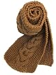 Handmade Soft Acrylic Scarf - Knitting Masterpiece Collection - Artisan Quality in Caramel Goodness II (100% Knitted By Hand)