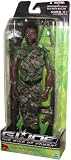 GI Joe Movie Series "The Rise of Cobra" 11 Inch Tall Action Figure - Heavy Weapon Specialists Hershel Dalton aka HEAVY DUTY in Camo Army Uniform with M230-A2 Automatic Cannon Chain Machine Gun with Stand and Assault Rifle