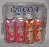 Calgon Take Me Away Blossoms Sampler Set with Peach Blossom Body Mist & Lotion (2 fl. oz. each), and Cherry Blossom Body Mist and Lotion (2 fl. oz. each)
