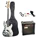 Musical Instruments : Austin Bazaar Zebra Stripes Electric Bass Pack with 15 Watt Amp