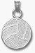 Sporting Goods : Volleyball Side View 5/8" Pendant - Sterling Silver Jewelry