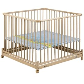 Geuther Europarc Playpen (Natural/ Ducks)