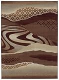 Traditional Area Rug, United Weavers China Garden 5'x8' Mojave Chocolate