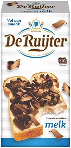 Deruyter ChocoadeVlokken Melk(Milk Chocolate FLAKES), 10.5-Ounce Box