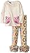 Mud Pie Little Girls' Owl Tunic and Legging Set