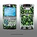 Motorola Q Green Skulls GEL skin m8044