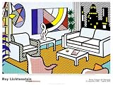Interior with Skyline Art Poster Print by Roy Lichtenstein, 52x39