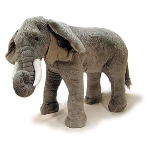 World Safari Plush Animals Standing Elephant with Sound (36) by 