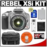 Canon EOS Digital Rebel XSi 12.2-Megapixel SLR Camera & Canon EFS 18-55mm f/3.5-5.6 IS Zoom Lens + 8GB SD Memory Card + LP-E5 Battery + Case + Cameta Bonus Accessory Kit