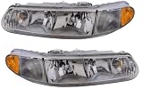 1997-2004 Buick Regal Headlight Assembly (1998 1999 2000 2001 2002 2003 97 98 99 00 01 02 03 04) - One Pair(Both Driver and Passenger Sides) - DOT Certified Headlight