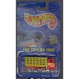 Hot Wheels 1992-237 Ford Stake BED Truck All Blue Card NEW Paint Style 1:64 Scale