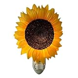 Sunflower Nightlight Ibis & Orchid Design Hand Painted