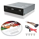 LG WH16NS40 16X Blu-ray BD/BDXL/MD M-DISC Burner Drive 3D Playback + free Nero 12 Essentials Burning Software + Sata Cable Kit