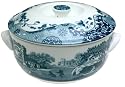 Spode Blue Italian Earthenware 8-Cup Round Covered Deep Dish