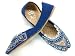 Beachcombers! Ethnic Embellished Silk Sequin & Beaded Indian Khussa Belly Dance Shoes Silver Blue Velvet