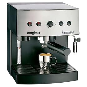 Magimix 11224 L'Espresso Coffee Machine, Satin Steel