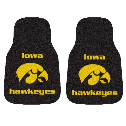 FANMATS 5449 University of Iowa Front Car Mat - 2 Piece