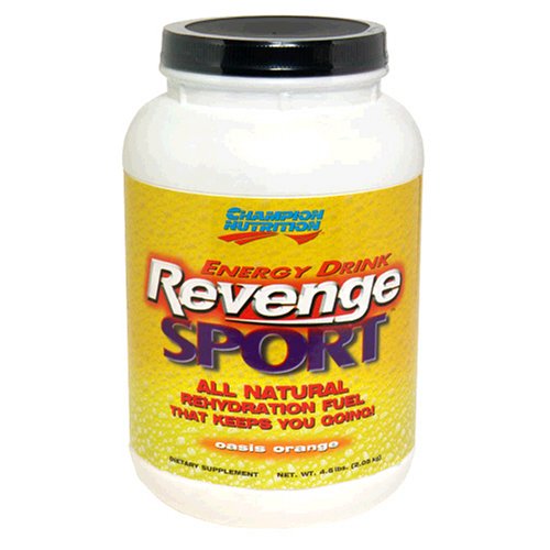 Champion Nutrition Revenge Sport Energy Drink, Orange Oasis, 72-Ounce Plastic Jar