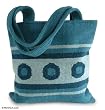 Wool handbag, 'Blue Horizons' Wool handbag, 'Blue Horizons'