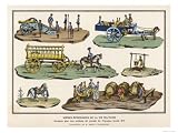 French Lead Toy Soldiers With Horses Carts Artillery And Other Equipment Stretched Canvas Poster Print 18x24