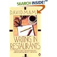 Writing in Restaurants by David Mamet