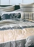 4-pc Fabulous Gray Floral Tencel Duvet Cover Bedding Set Full / Queen Size