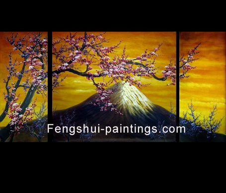 Abstract Art Plum Blossom Chinese Feng Shui Painting 370