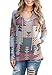 FanShou Women Plus Size Long Sleeve Hoodie Printed Hooded Sweatshirt Pullover 18