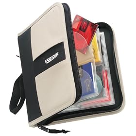 MDW24 Minidisc Organizer (24 Capacity, Nylon, Black/Silver)