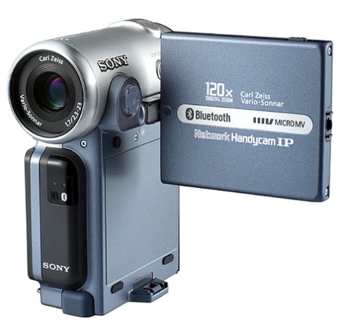Cheap Sony DCRIP7BT MicroMV Digital Camcorder w/ 2.5" Hybrid LCD, 8MB Memory Stick, MPEG Movie, & Network Capability