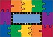Learning Carpets ABC Rainbow Puzzle Rug - Rectangular Large