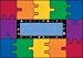Learning Carpets ABC Rainbow Puzzle Rug - Rectangular Large