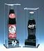 Single Long Neck Bottle NFL Display Case with Engraved NFL Team Logo