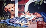 Door Mat - Puppy & Kittens - 18 x 30 (45cm x 76cm)