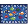 Fishing For Literacy Oval Carpet 6'9" x 9'5"