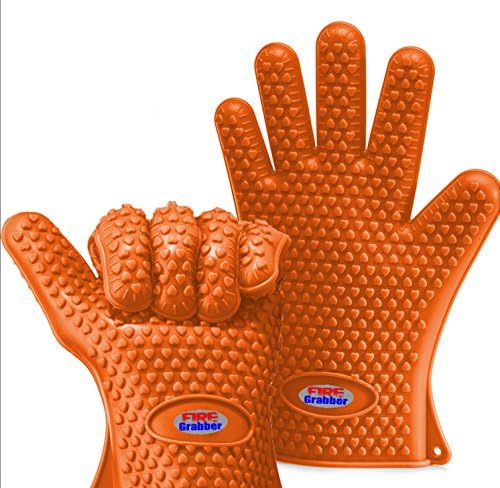 Fire Grabber -- Premium Burn Proof Silicone Kitchen Gloves