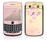 Pink Butterfly Design Decal Skin Sticker for Blackberry Bold 9700 Cell Phone