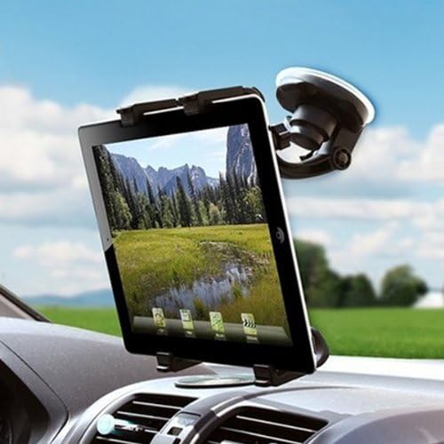 RawX Universal Dashboard Car Windshield Suction Cup Mount Holder Cradle For Apple iPad / iPad2 / Ipad3 / Ipad4 / iPad Air / iPad Mini/ Samsung Galaxy tablet up 10 in