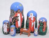 Review Golden Cockerel  / Manger Scene Russian Nesting Doll 7pc./6