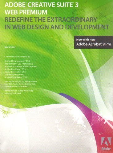 Adobe CS3 Web Premium v3.3, Upsell Edition (Mac)