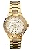 Guess Unisex Watch I16540L1 with Crystals, Sunray White Dial, Gold Plated Steel Bracelet and Gold Plated Steel Case