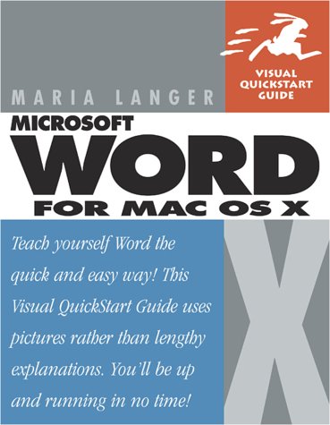 Word X for Mac OS X 0201758431 pdf