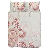 Elle 'Fleur' Double Duvet Set & Pillow Cases (Apricot)