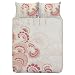 Elle 'Fleur' Single Duvet Set (Apricot) & Pillow Case Image