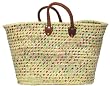 Moroccan Straw Summer Beach / Shopper / Tote Bag 23" X 13" X 11"