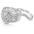 1-1/6ct TW Round Brilliant Diamond Bridal Set in 14kt Gold
