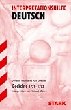 Gedichte 1771 - 1783. Interpretationshilfe Deutsch